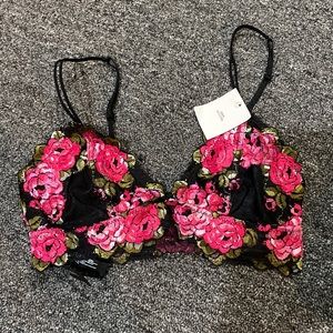 NWT Urban outfitters out from under rose bralette size Small